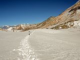 19 Start Of Trail Between Tilicho Tal Lake First Pass And Second Pass With Dhampus Peak And Sangdachhe Himal Beyond 